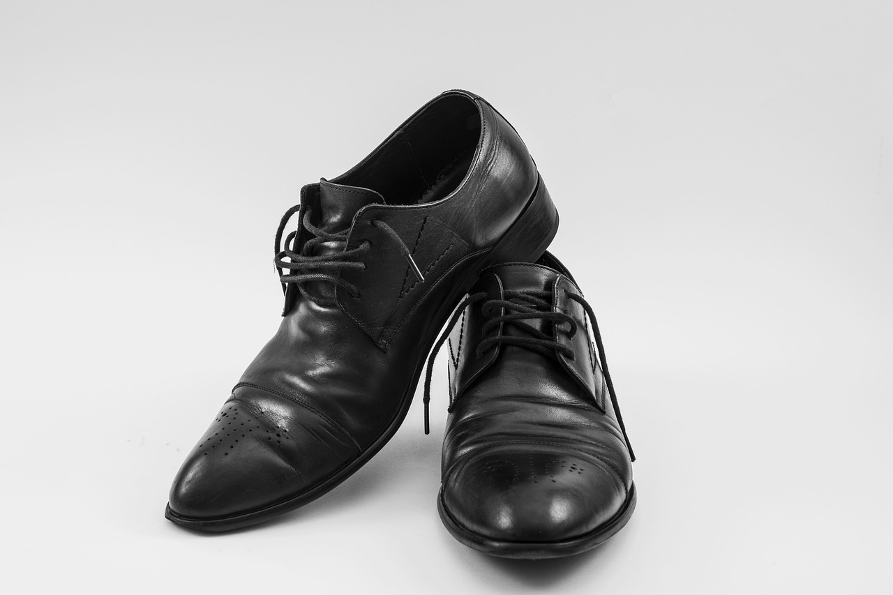 Men's Genuine Leather Plain Derby Shoes